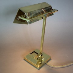 Elegant brass Art Deco adjustable desk lamp c1930