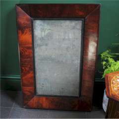 Regency flame mahogany wall mirror