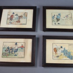 Humorous arts and crafts golf rules prints