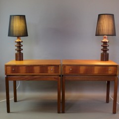 Pair of Teak mid century bedside cabinets by Greaves and Thomas