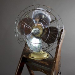Vintage industrial Limit Veritys electric desk fan