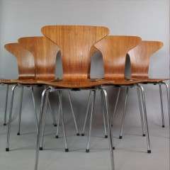 Set of six Mosquito chair c1960's by Arne Jacobsen for Fritz Hansen