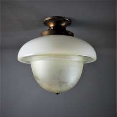 1930's ceiling light mushroom shade