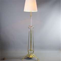 Arts and crafts brass floor lamp
