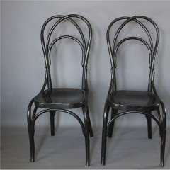 A pair of bentwood high-back chairs M Baum's Sohne,