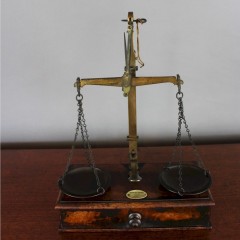 Antique Victorian jewellers scales by Charles Cooper