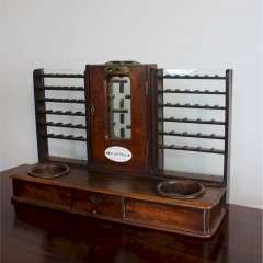 Victorian mahogany dispenser by W R Loftus