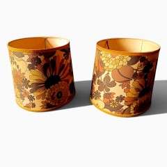 1970,s Pair of lampshades