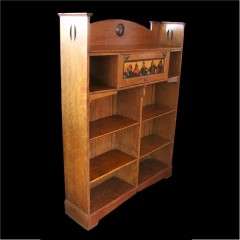 Arts and Crafts oak bookcase by Shapland and Petter
