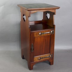 Shapland and Petter arts and crafts bedside cabinet