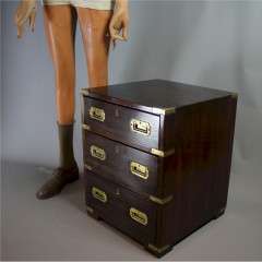 Small military campaign chest / bedside cabinet