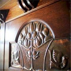 Arts and Crafts wardrobe by Shapland and Petter