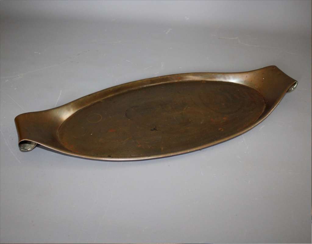 Arts and Crafts copper tray by Benson.