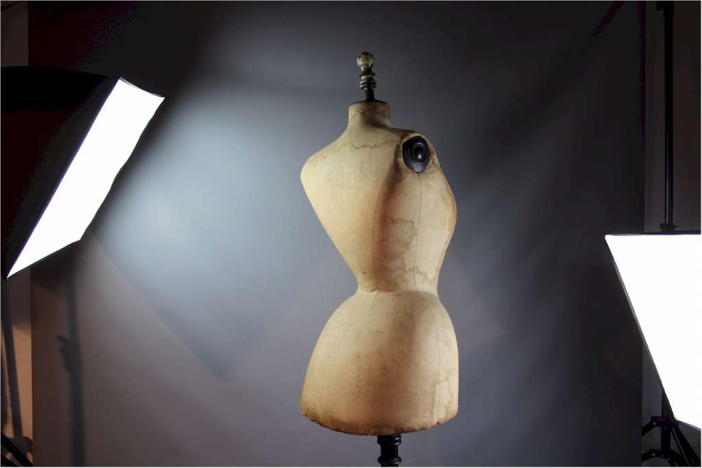 Antique wasp waist Stockman Paris dressmakers mannequin