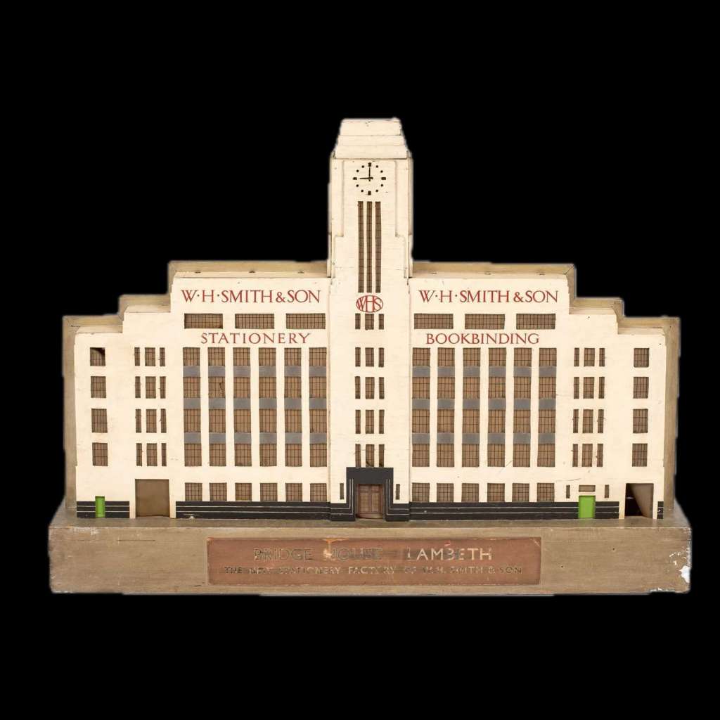 W.H.Smith architectural model of deco building
