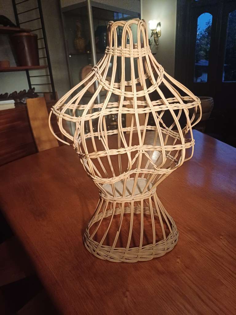 Wicker female torso shop fitting