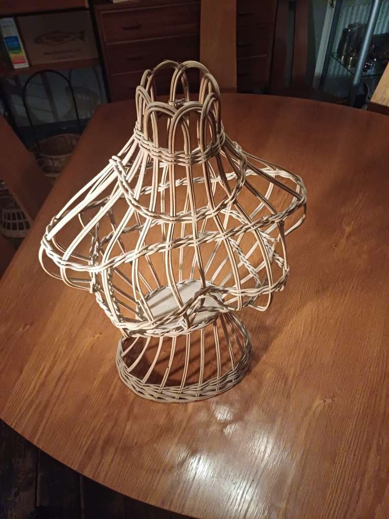 Wicker female torso shop fitting